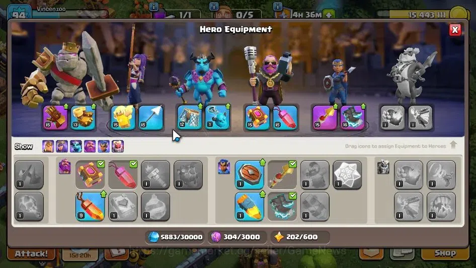 Clash of Clans Accounts LV 94 | TH 13-BH 6 | HH 7 | BK 51,AQ 51,GW 31,MP 3 image 9