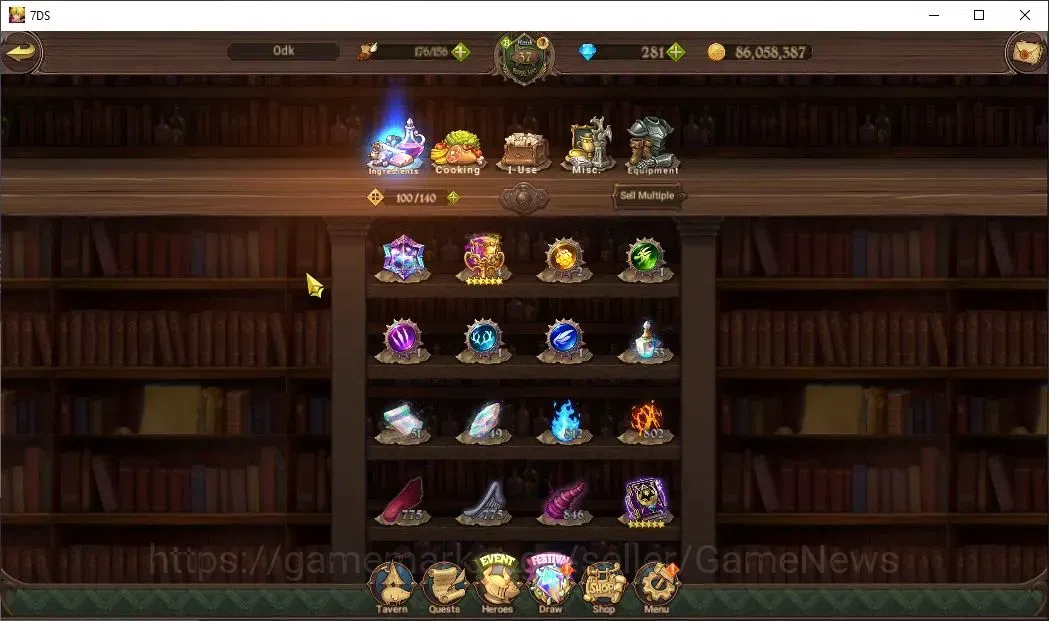 The Seven Deadly Sins: Grand Cross Accounts Global|1,8M CC|130 LS 281 DM|2 LR+8 UR|Brunhild,El image 13