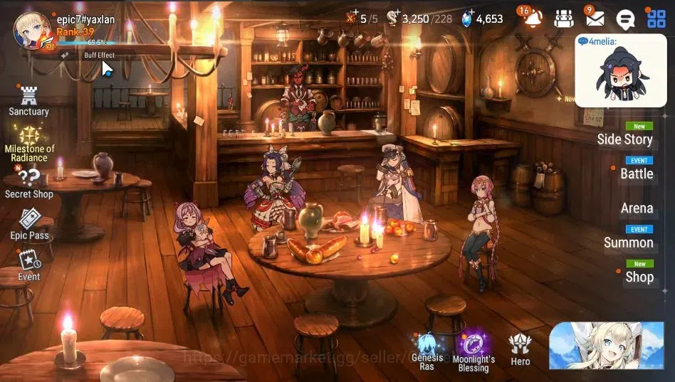 Epic Seven Accounts GLOBAL Unverif|7 ML(Salome, NM Luna, SP Politis,et image 1