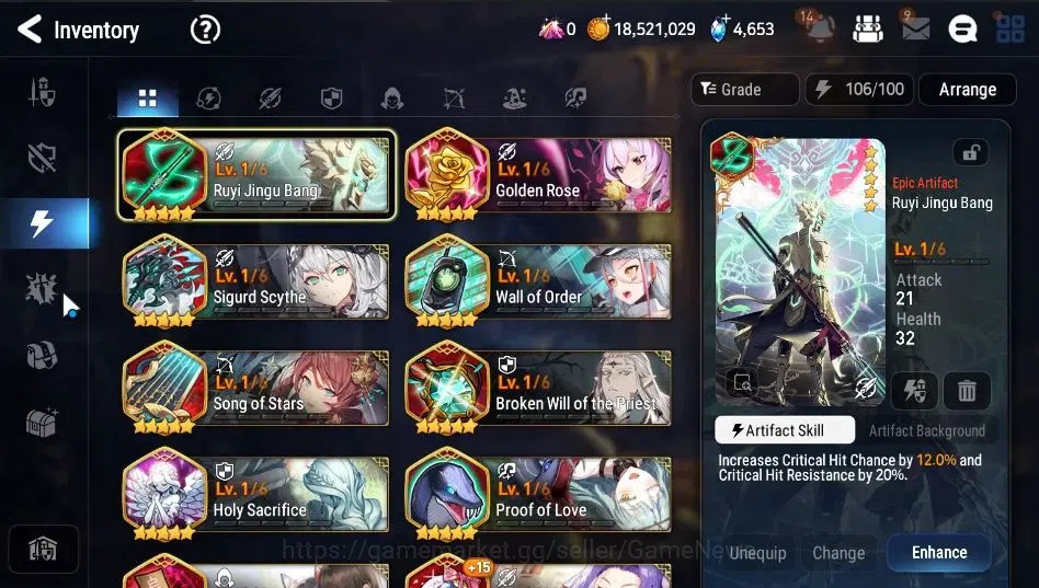 Epic Seven Accounts GLOBAL Unverif|7 ML(Salome, NM Luna, SP Politis,et image 19