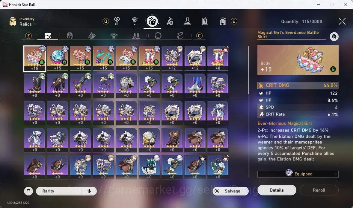 Honkai Star Rail Accounts ASIA | TL 36 | 9 LIMIT | SILVER WOLF | YAO GUANG | image 12