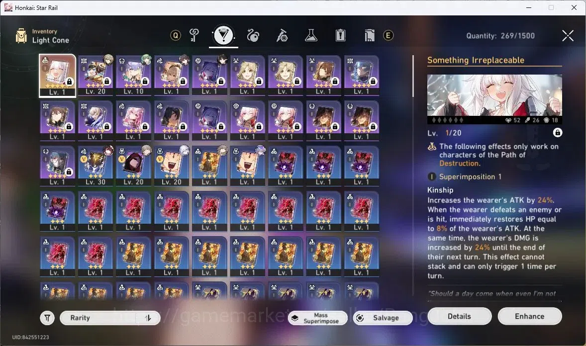 Honkai Star Rail Accounts ASIA | TL 36 | 9 LIMIT | SILVER WOLF | YAO GUANG | image 13