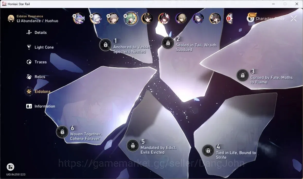 Honkai Star Rail Accounts ASIA | TL 36 | 9 LIMIT | SILVER WOLF | YAO GUANG | image 15