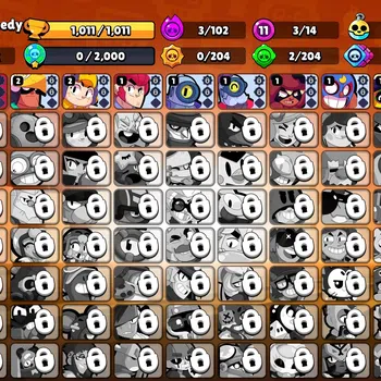 Brawl Stars Accounts 1011 Trophy|14 Brawlers 3 Max Lvl [Edgar,8 Bit,Shelly]|10 Skins|1 Epic Skins 2 SR|3K Bling|CN ON|Take