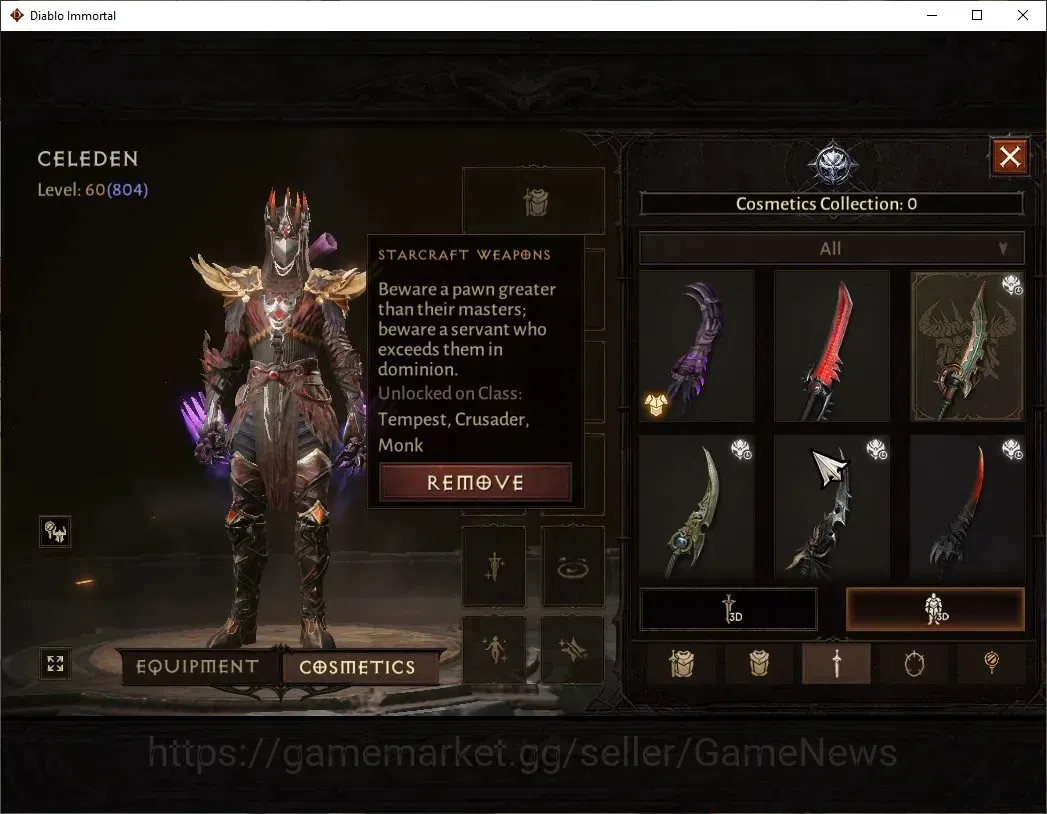 Diablo Immortal Accounts EU-Sescheron|CS ON|Lv60(804)|Tempest|CR 43k|Reso 4 image 10