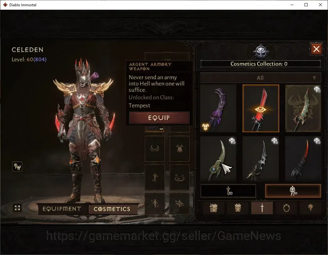 Diablo Immortal Accounts EU-Sescheron|CS ON|Lv60(804)|Tempest|CR 43k|Reso 4 image 11