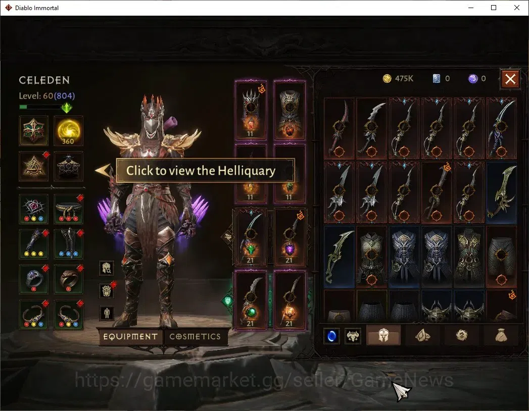 Diablo Immortal Accounts EU-Sescheron|CS ON|Lv60(804)|Tempest|CR 43k|Reso 4 image 6