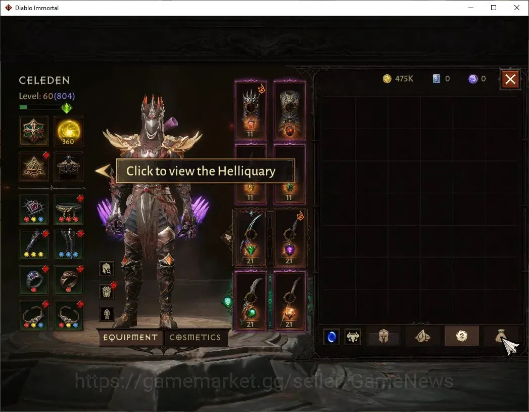 Diablo Immortal Accounts EU-Sescheron|CS ON|Lv60(804)|Tempest|CR 43k|Reso 4 image 8