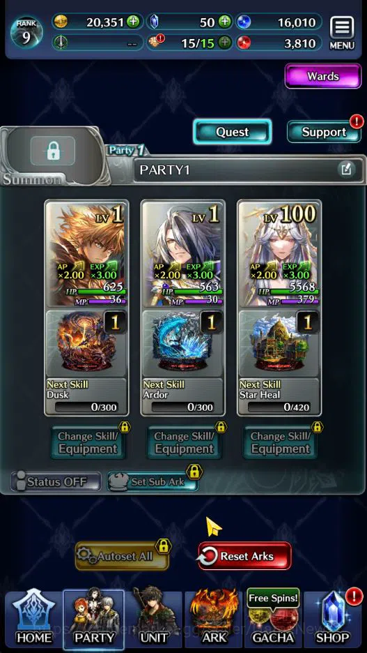 Last Cloudia Accounts GLOBAL|Rank 9|Top Tier Unit [Emperor Lonardo,Arkh  image 4