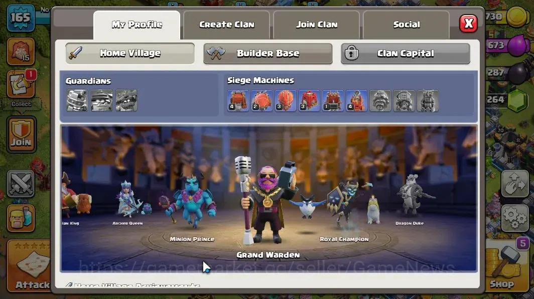 Clash of Clans Accounts LV.165|TH 14 - BH 9|HH 8|Limited Skin|BK 56,AQ 70, image 4