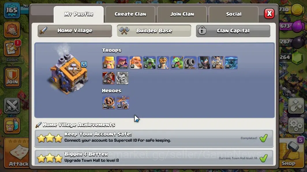 Clash of Clans Accounts LV.165|TH 14 - BH 9|HH 8|Limited Skin|BK 56,AQ 70, image 6