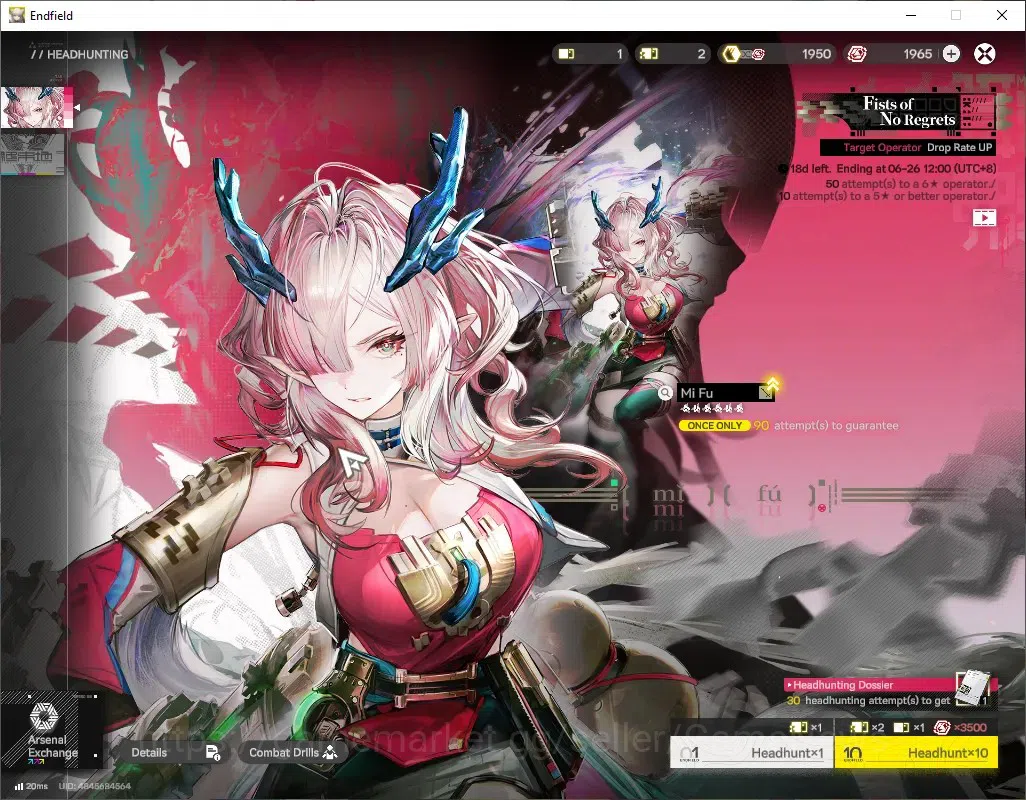 Arknights: Endfield Accounts ASIA|Lv47|8SSR(4Limit)+9(*6WEP)|Ori 26|Oro 1,9k|[M image 17
