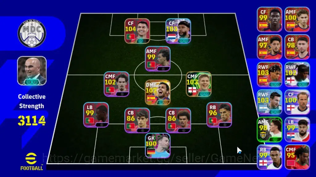 eFootball Accounts Others Android|National Team Pack Portugal 2026|Big Time Rodri 19 Jul'26|Epic Cristiano Ronaldo,Steven 1