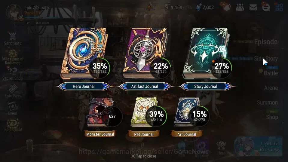 Epic Seven Accounts GLOBAL UnVerif|New Era|9 ML(Rhiana&Luciel,SP Polit image 3