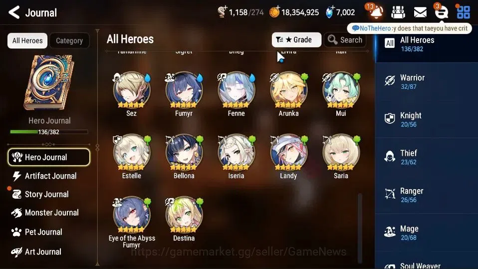 Epic Seven Accounts GLOBAL UnVerif|New Era|9 ML(Rhiana&Luciel,SP Polit image 7