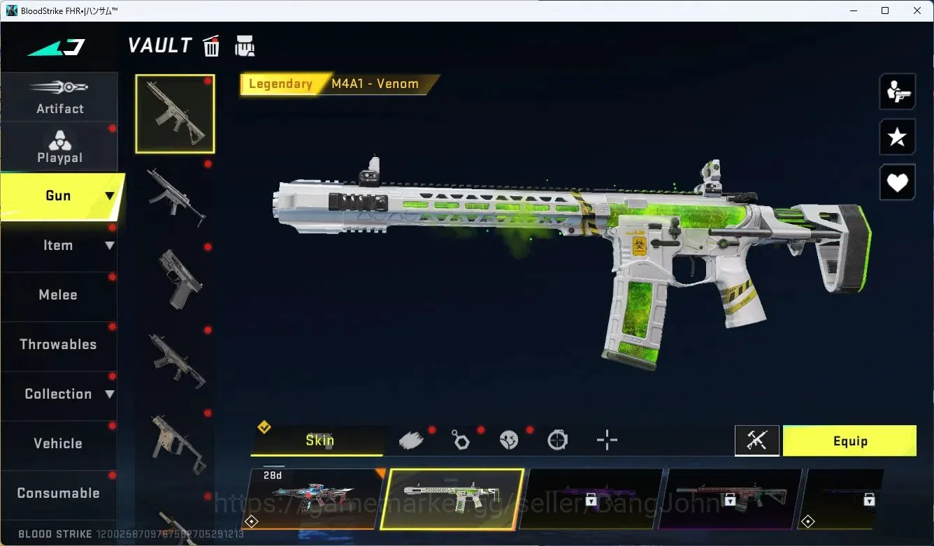 Blood Strike Accounts ASIA | Eternal Desert Eagle Scorpius  | 3 Legendar image 2