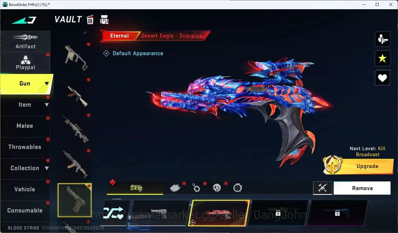 Blood Strike Accounts ASIA | Eternal Desert Eagle Scorpius  | 3 Legendar image 4