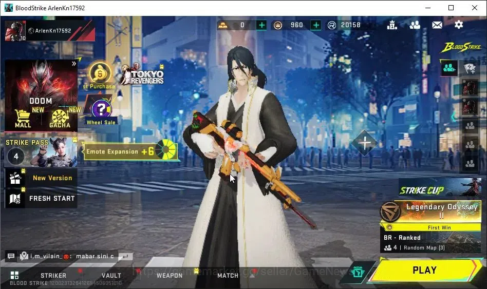 Blood Strike Accounts ASIA|Starter|Collab 7DS[M700-Elizabeth,AK47-Sacret image 1