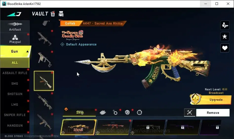 Blood Strike Accounts ASIA|Starter|Collab 7DS[M700-Elizabeth,AK47-Sacret image 11
