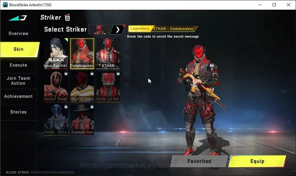 Blood Strike Accounts ASIA|Starter|Collab 7DS[M700-Elizabeth,AK47-Sacret image 4