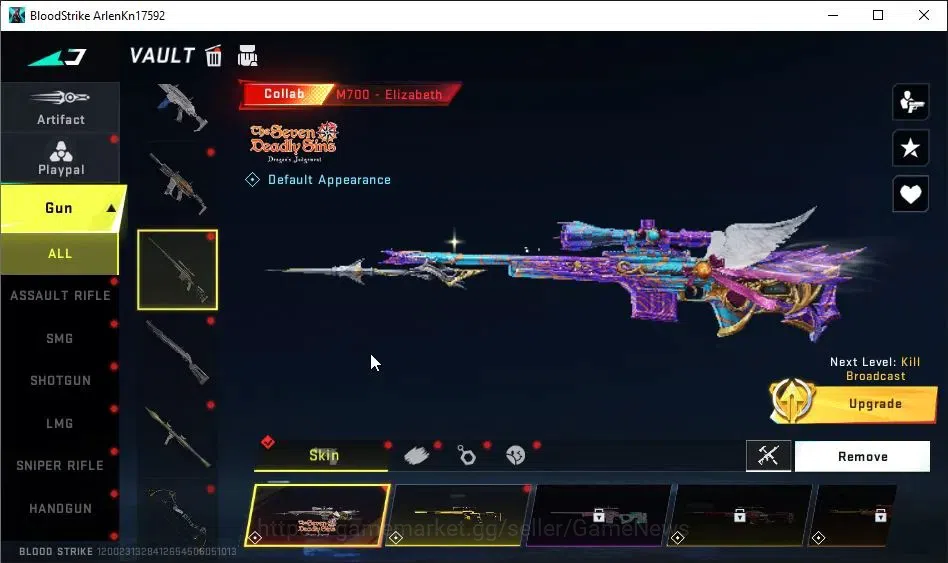 Blood Strike Accounts ASIA|Starter|Collab 7DS[M700-Elizabeth,AK47-Sacret image 7