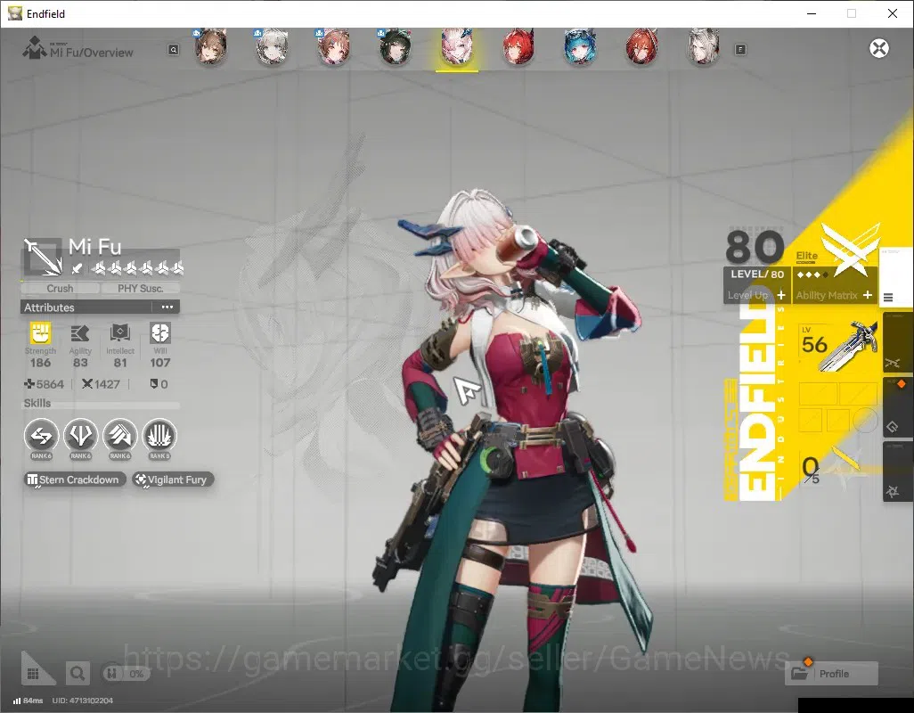 Arknights: Endfield Accounts ASIA|Lv 60|8 SSR (4 Limit) + 13 (*6 Wep)|Mi Fu,[Gi image 8
