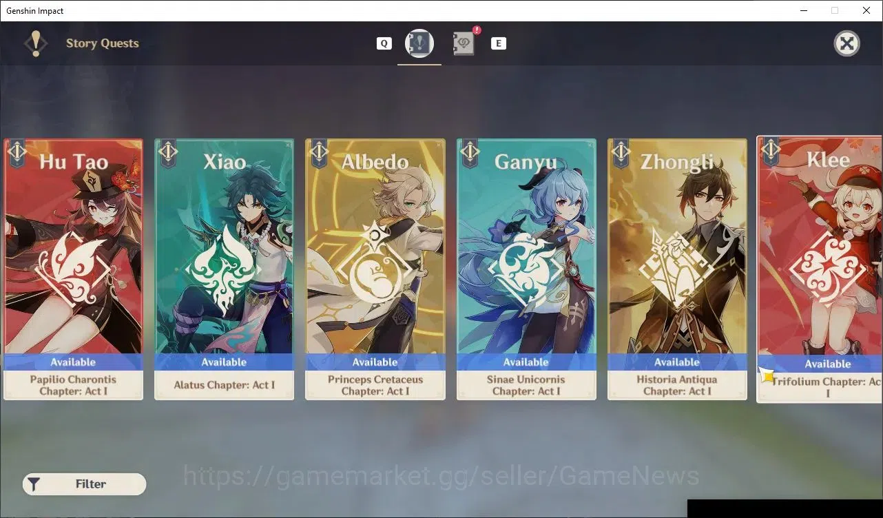 Genshin Impact Accounts Others ASIA|AR 50|3 Limited|Mavuika,Zibai,Yelan +3(5*Standard Character) +1(5* Sign Weapon)|Male 20