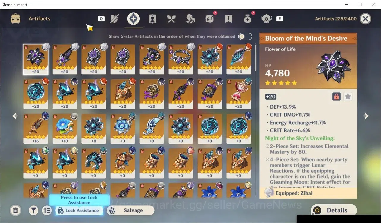 Genshin Impact Accounts Others ASIA|AR 50|3 Limited|Mavuika,Zibai,Yelan +3(5*Standard Character) +1(5* Sign Weapon)|Male 5