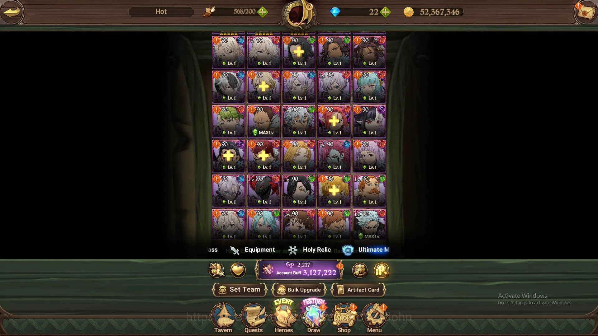 The Seven Deadly Sins: Grand Cross Accounts GLOBAL|3.1M CC|LS 30|3collab Shinra,Tamaki,Darknes image 11