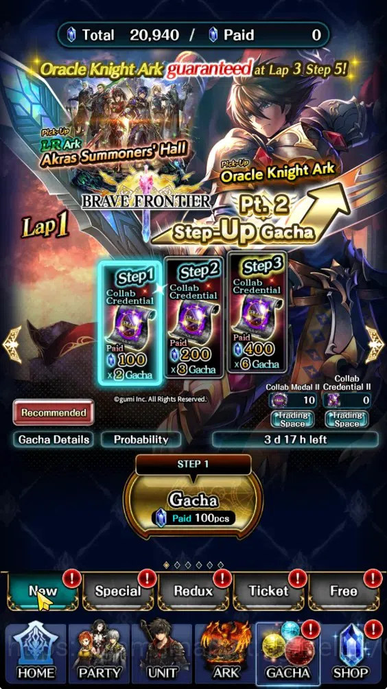Last Cloudia Accounts Endgame GLOBAL|Rank 13|20K Crystal|Collab Full Brave Frontier|Top Tier Unit (Spirit Maiden Sera)|1 11