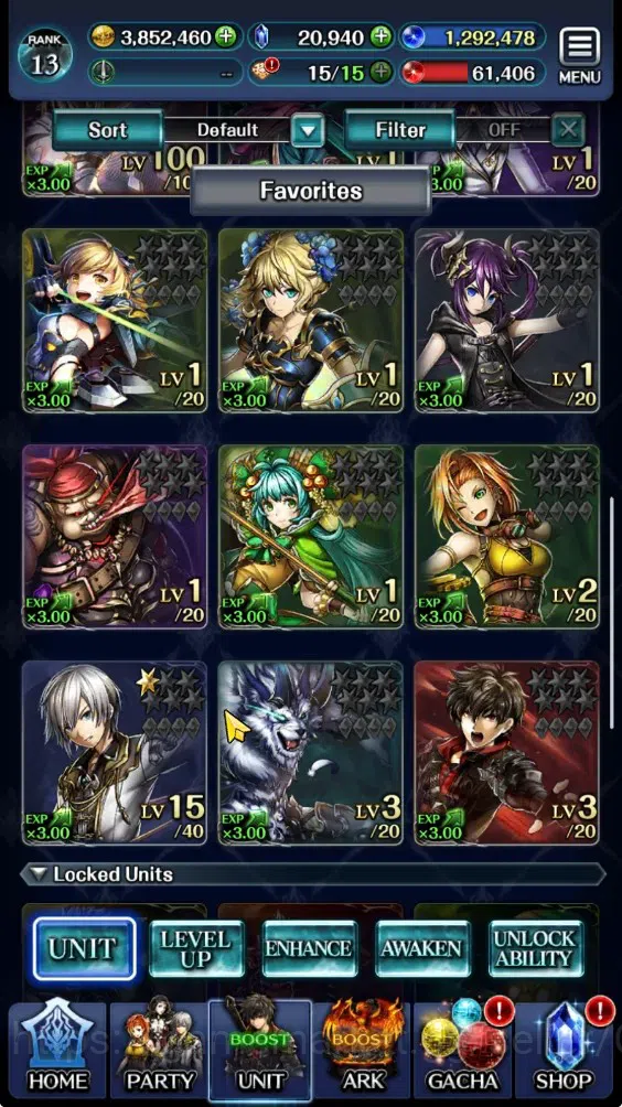 Last Cloudia Accounts Endgame GLOBAL|Rank 13|20K Crystal|Collab Full Brave Frontier|Top Tier Unit (Spirit Maiden Sera)|1 2