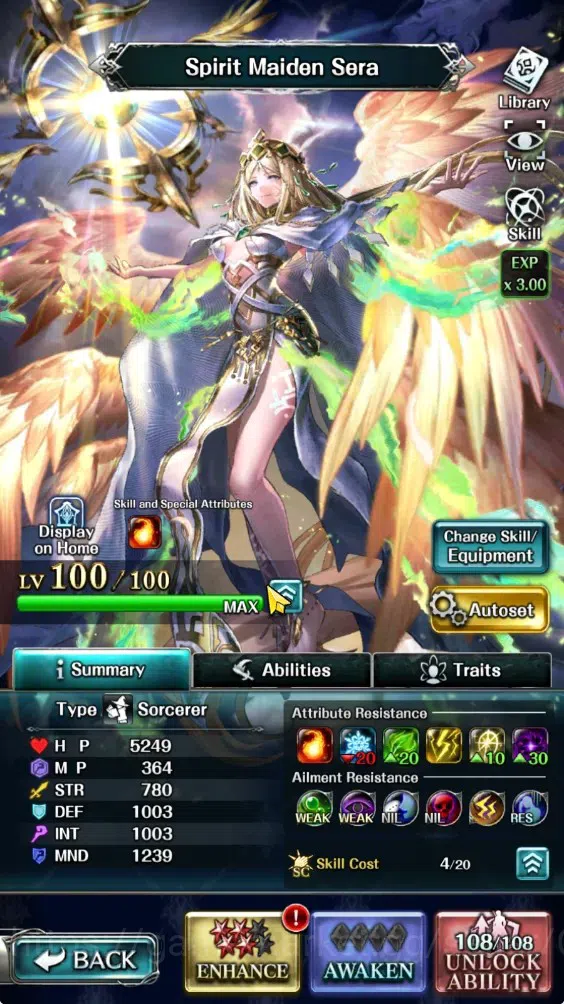 Last Cloudia Accounts Endgame GLOBAL|Rank 13|20K Crystal|Collab Full Brave Frontier|Top Tier Unit (Spirit Maiden Sera)|1 6