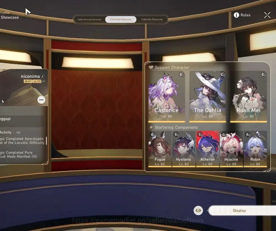 Honkai Star Rail Accounts Asia|TL 70|16 Limited|[Castorice,Botthill]+Sign,Hy image 3