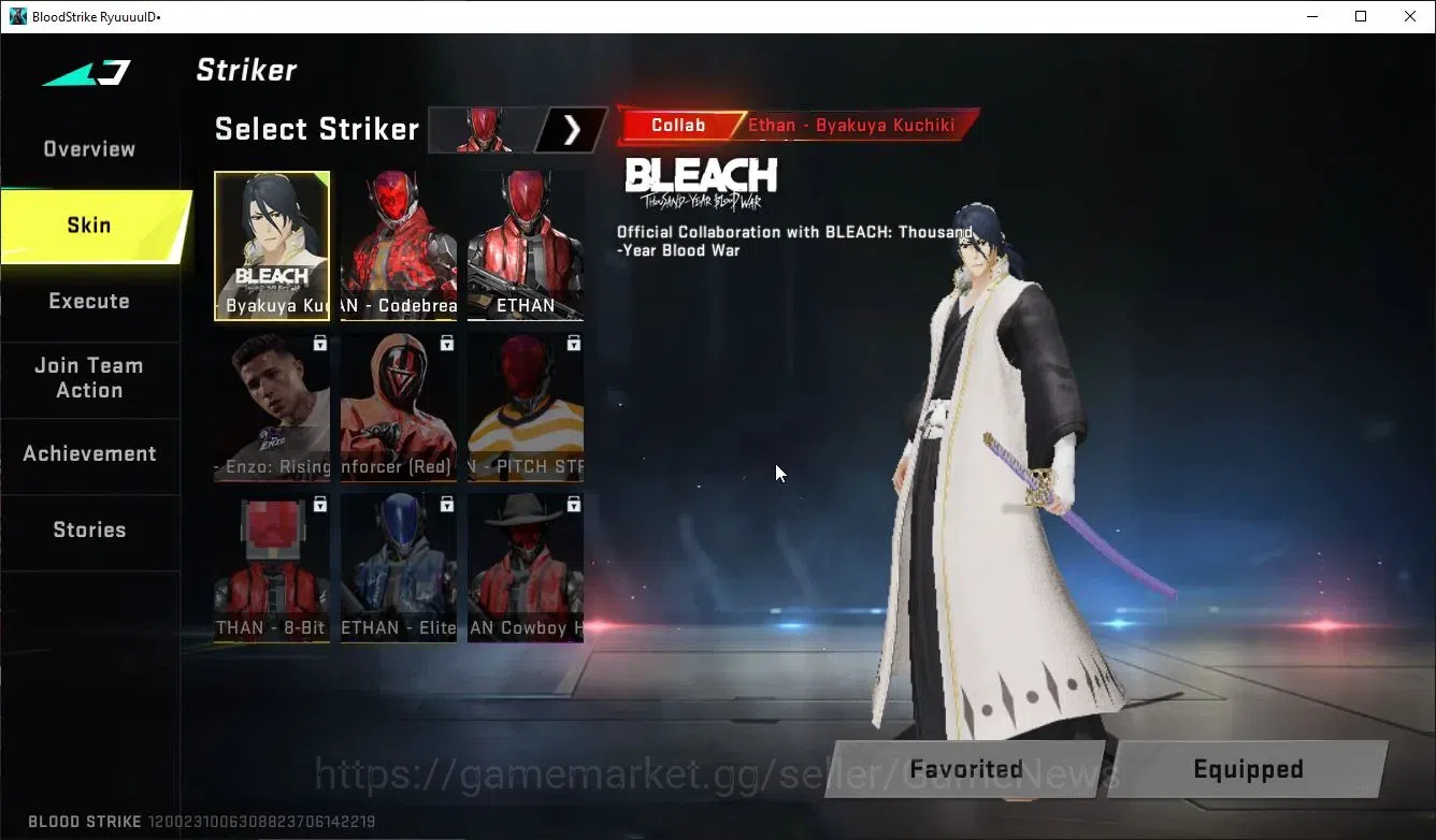 Blood Strike Accounts ASIA|Collab TokRev[MCX-Worst Future],BLEACH Byakuy image 3