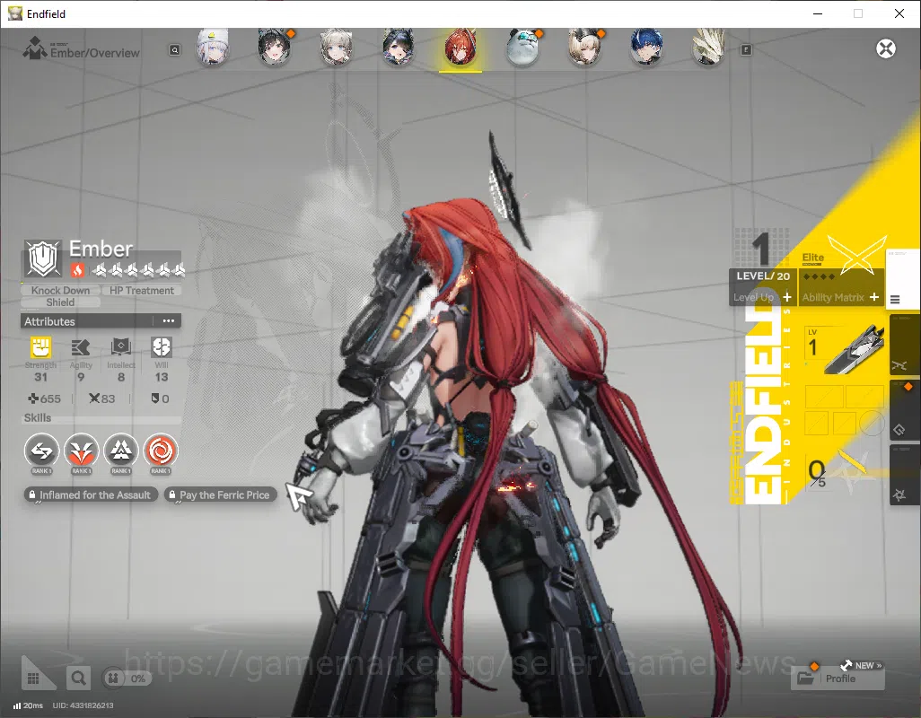 Arknights: Endfield Accounts ASIA|Lv54|SSR8(3Limit)+14(*6WP)|(Laevatain,Yvon)+s image 15