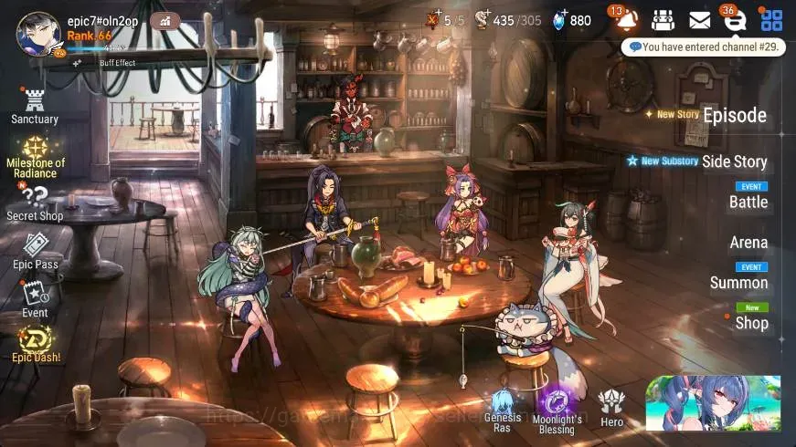 Epic Seven Accounts High-End Global | 15 ML(SN Yulha,Salome,DD Ray,Harsetti,Etc)|PoH+Bless ON|Stigma 114K|SS 880|Log 1