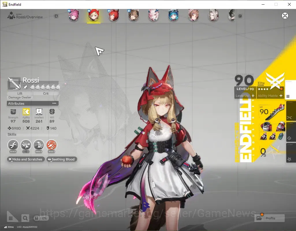 Arknights: Endfield Accounts ASIA|Lv 57|8 SSR (5 Limit)+14*6Weapon|[Laevatain,G image 4