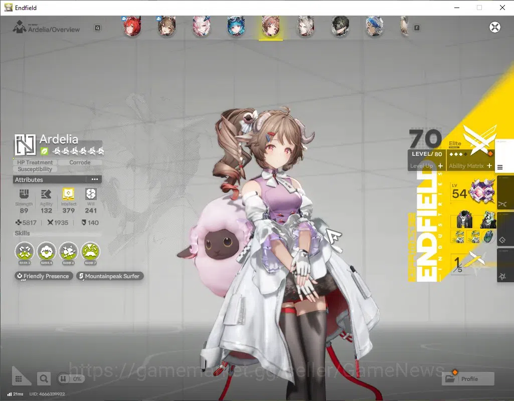 Arknights: Endfield Accounts ASIA|Lv 57|8 SSR (5 Limit)+14*6Weapon|[Laevatain,G image 8