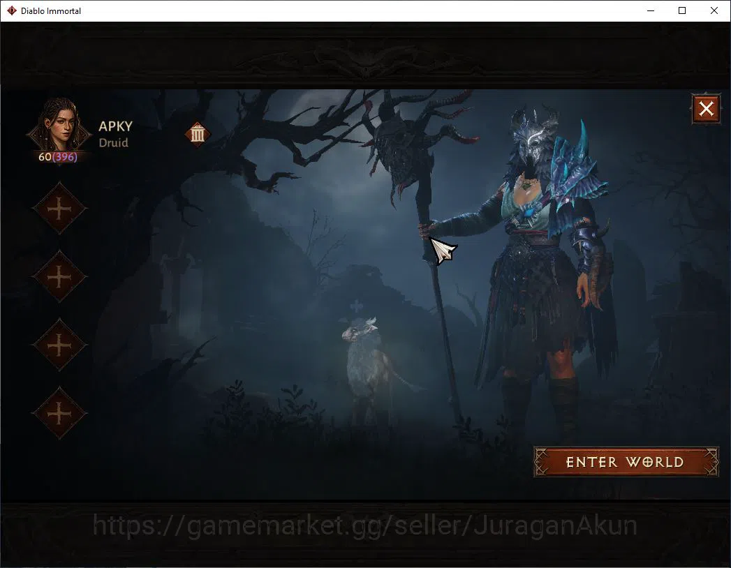 Diablo Immortal Accounts Mid-Tier SEA-Vasily |Lv60(396) Druid |32K CR|Reso 390|Inferno I |Paragon Meledictor|Hell Lv