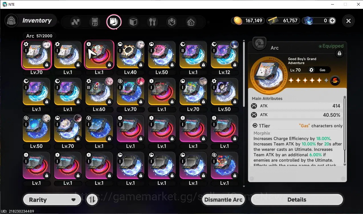Neverness to Everness Accounts GLOBAL SEA|HL 47|TL 37|6 SSR 2 Limit[Hotori+Sign,N image 15