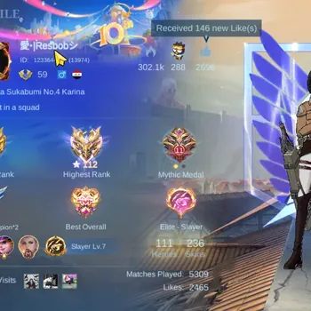 Mobile Legends: Bang Bang Accounts Collector Hero 111|Skin 236|Ex Immo 112|Fanny AOT,Karina KOF,[Leomord,Chou