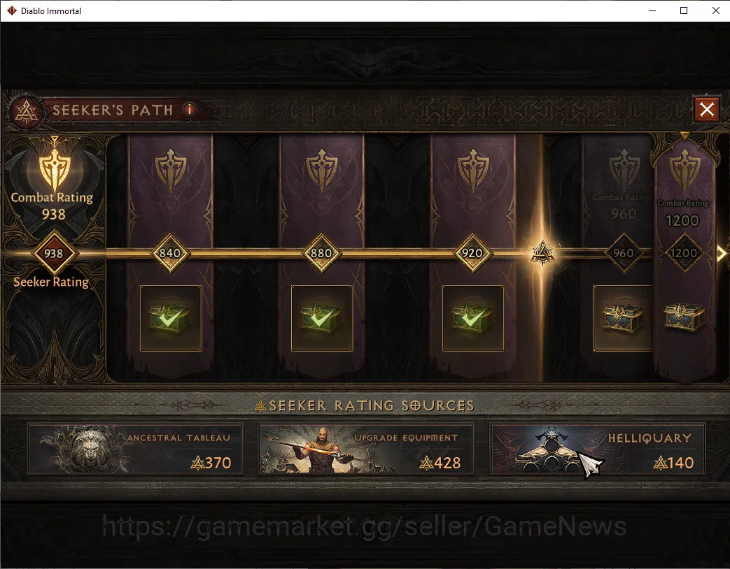 Diablo Immortal Accounts EU - sescheron|CS ON|Lv60(756)|Tempest|CR 40k|Reso image 13