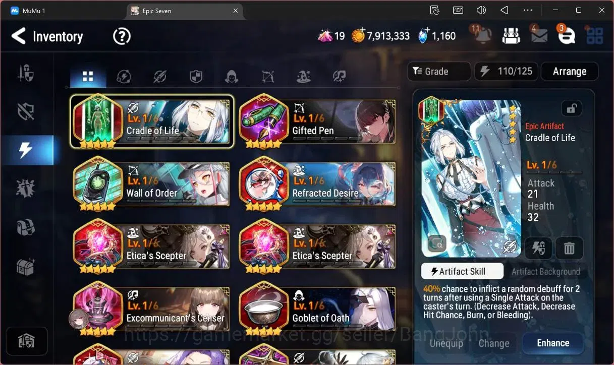 Epic Seven Accounts Global Unverif |Best Starter|5 ML(SN Yulha,WOTM Te image 19
