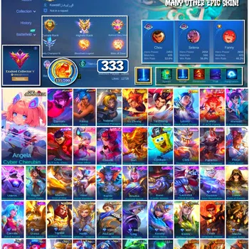 Mobile Legends: Bang Bang Collector #3517 333 Skins | Collector Natalia | Aspirant Ang image 1