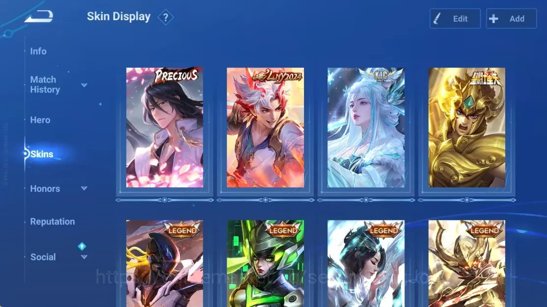 Honor of Kings Accounts Rare Skin Global|115H 234S|Precious Collab Bleach Feyd|LNY 2024 Sun Ce|KIC Luna|Saint Seiya 1