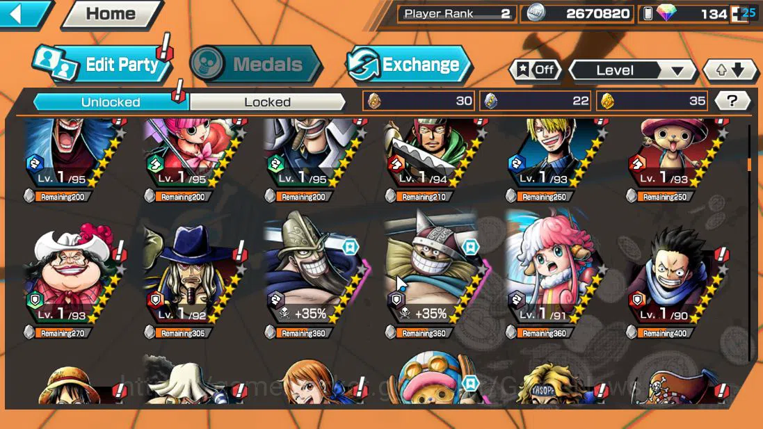 One Piece Bounty Rush Accounts Global|4 EX |5 elder St.Saturn,G5 Monkey D.Luffy,H image 6