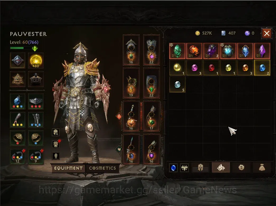Diablo Immortal Accounts NA  - high heaven |CS ON|Lv 60 (766)|CR 42K|Monk|C image 6