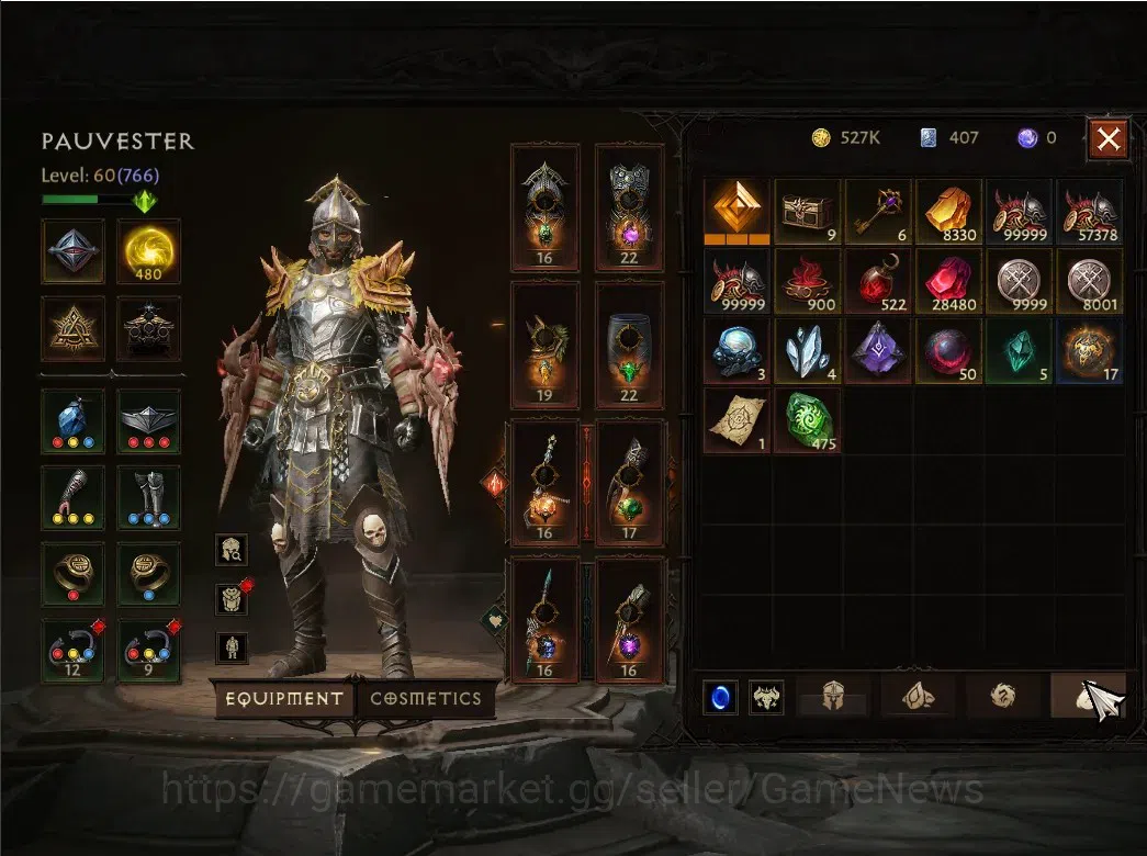 Diablo Immortal Accounts NA  - high heaven |CS ON|Lv 60 (766)|CR 42K|Monk|C image 8