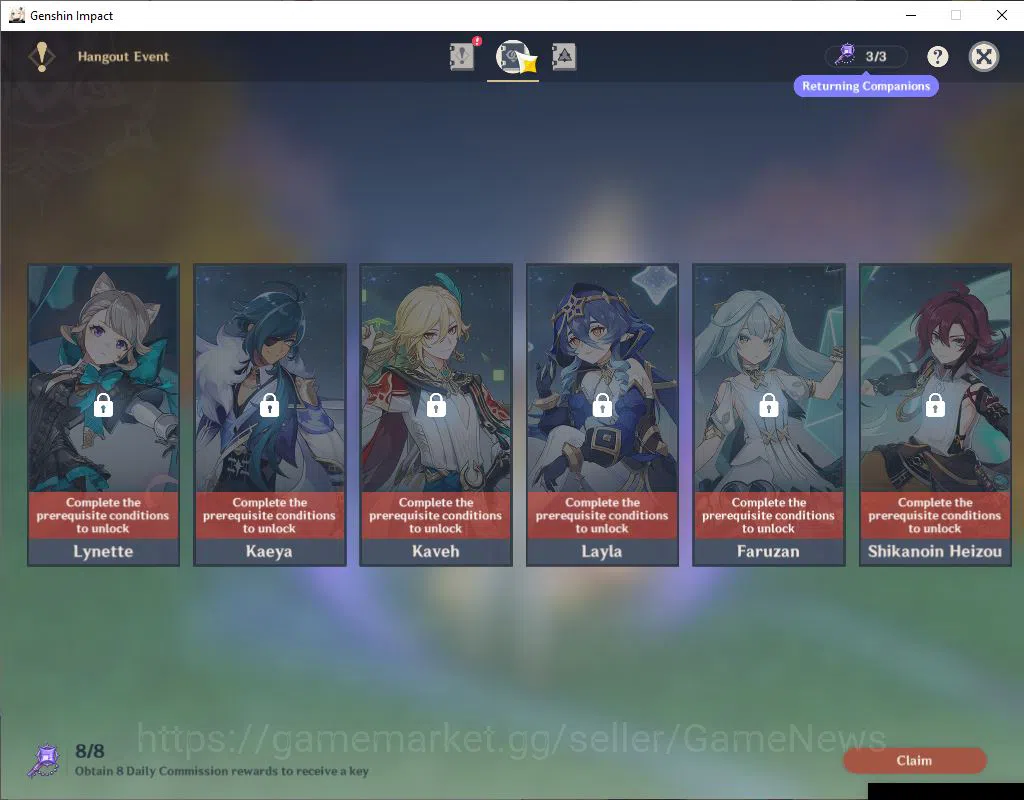 Genshin Impact Accounts ASIA|AR 45|2 Limited+26(*4Character)|Skirk,Ineffa| image 13