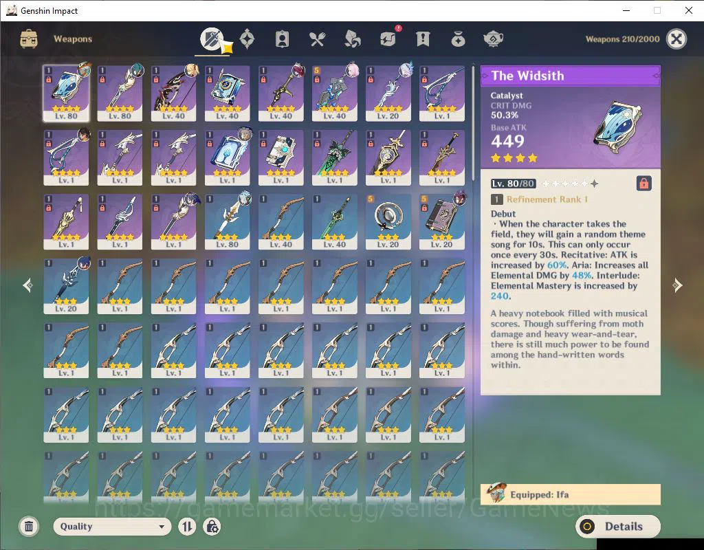 Genshin Impact Accounts ASIA|AR 45|2 Limited+26(*4Character)|Skirk,Ineffa| image 5